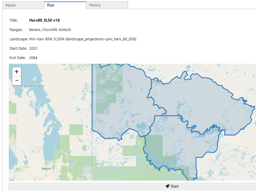 Figure of Caribou ranges used in the study